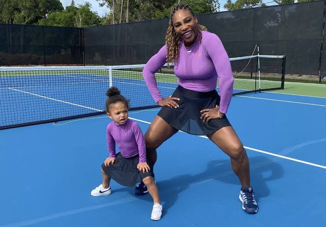 Serena Williams and daughter